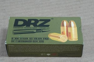 50 DRZ 9mm 115 Gr FMJ Ammo