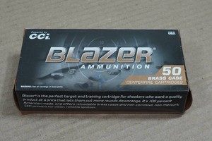 50 CCI Blazer Brass 9mm 124 Gr FMJ Ammo