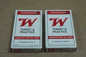 40 Winchester Target & Practice 5.56mm 55 Gr FMJ Ammo