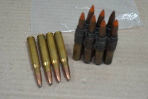 11 Assorted .30-06 Sprg Ammo - Orange Tip, SP