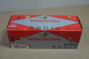 100 Winchester 20 Gauge 2-34 7-12 Shot Shotshells