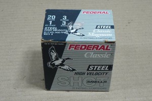 25 Federal Classic 20 Gauge 3 Magnum Steel 3 Shot Shotshells