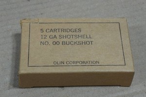5 Winchester 12 Gauge Military Grade 2-34 00 Buck Shotshells