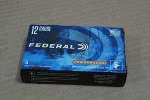 5 Federal Power-Shok 12 Gauge 2-34 Rifled HP Slugs