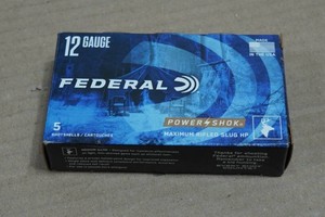5 Federal Power-Shok 12 Gauge 2-34 Rifled HP Slugs