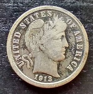 1913 Barber Dime