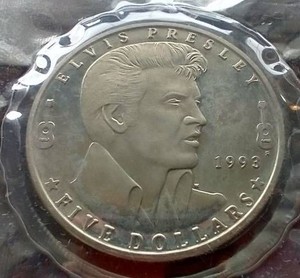 Sealed 1993 Marshall Islands Elvis Presley Coin
