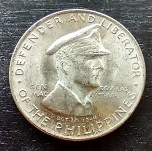 1947 Philippines Silver MacArthur 50 Centavos
