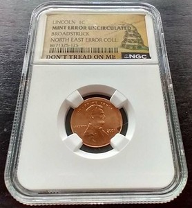 NGC Certified 2001 Broadstruck Error Penny