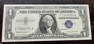 Gorgeous Crisp Silver Certificate $1 Note