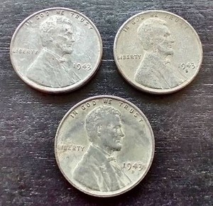 1943 Steel Pennies - PDS