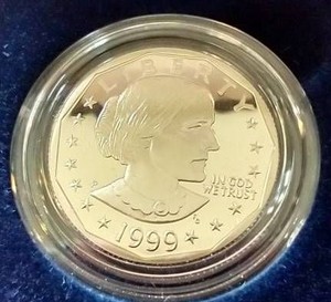 1999 Susan B Anthony Proof Coin
