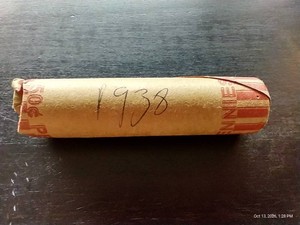 1938 Wheat Penny Roll
