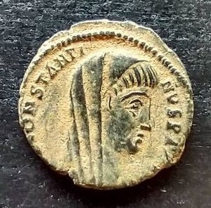 Ancient Roman Constantine I The Great 347-348 A.D. Posthumous Deification Issue - Awesome Coin