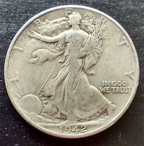 1942 Walking Liberty Half Dollar