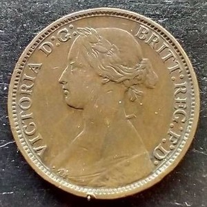 1860 British Farthing