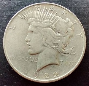 1922-D Peace Dollar