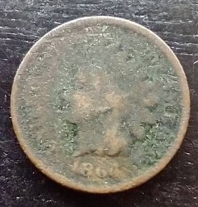 1864 Indian Penny
