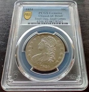 Awesome 1834 Capped Bust Half Dollar - PCGS AU Details