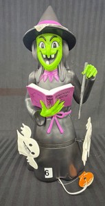 Brand New Plastic Witch Light up Decoration- stands roughly 20 inches tall