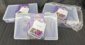 Lot of 3- Brand New purple color, CWC cook with color snack boxes- EEK