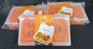 Lot of 3- Brand New Cook with Color CWC snack boxes BOO