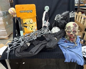 Large lot of Halloween decorations and more