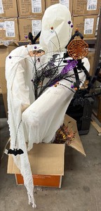 Animated Unearthly Ghost Riser Halloween decoration