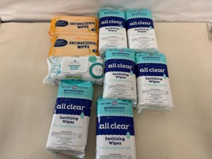 Variety of Sanitinzing Wipes