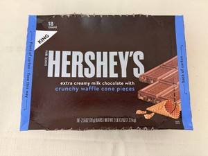 18x 2.5oz King Hersheys -wCrunchy Waffle Cone Pieces