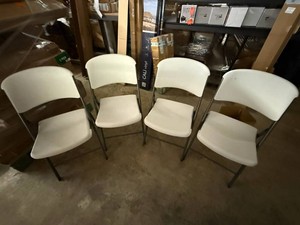 4x Lifetime High Quality Folding Chairs
