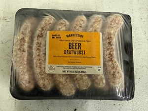 2x 45.6oz Marketside Beer Bratwursts