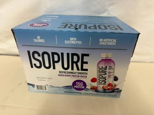 12x 20oz Isopure Protein Water-Mixed Berry