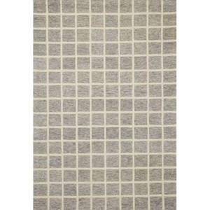 $1258 Loloi Polly Grid SlateIvory Rug