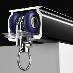 $140 Aluminum Curtain Tracks 4.5m (Black)