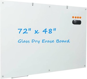 $257 Glass Whiteboard 6x4 Magnetic Dry Erase Board