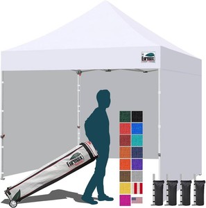 $256 Eurmax 10x10 Pop Up Canopy Tent with Bag