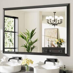 $280 Briivue Black Metal Framed Mirror 60x40