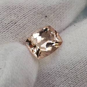 1.84 Carat Natural Peach-Pink Morganite Cushion Cut Retail $184