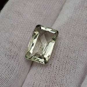 8.45 Carat Natural Green Amethyst (Prasiolite) Rectangular Cut Retail $423