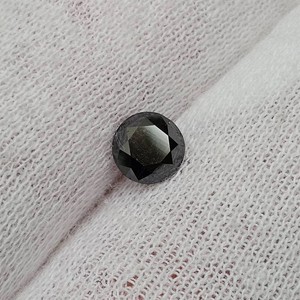 0.79 Carat Natural Black Diamond Round Cut Retail $395