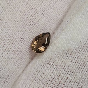 0.40 Carat Champagne-Brown Pear Cut Gemstone