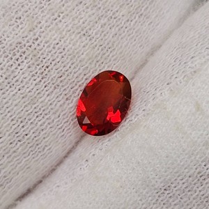 0.44 Carat Fiery Red-Orange Fire Opal Oval Cut