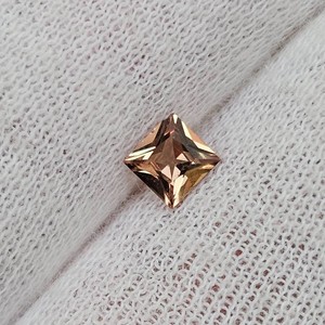 0.49 Carat Natural Champagne Garnet Princess Cut