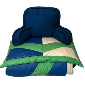 LL - Vintage Quilted Comforter Set With Shams & Backrest Pillow