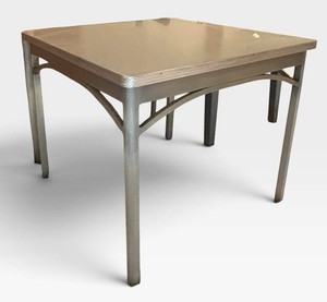 LL - Vintage Metal Table - Emeco 30 X 36 in