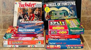 LL - Vintage Board Game Mixed Lot - Twister, Mastermind & More (13 Games)