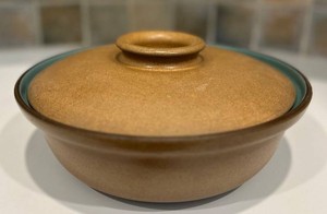 LR - Vintage Heath Ceramics Covered Casserole Dish - Mid-Century Modern Stoneware