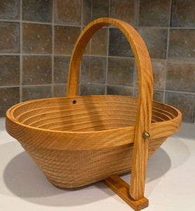 LR - Wooden Basket - DeepSpring Collapsible Basket