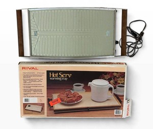 LR - Vintage Hot Plates - Rival Hot Server & Warming Tray (Lot of 2)